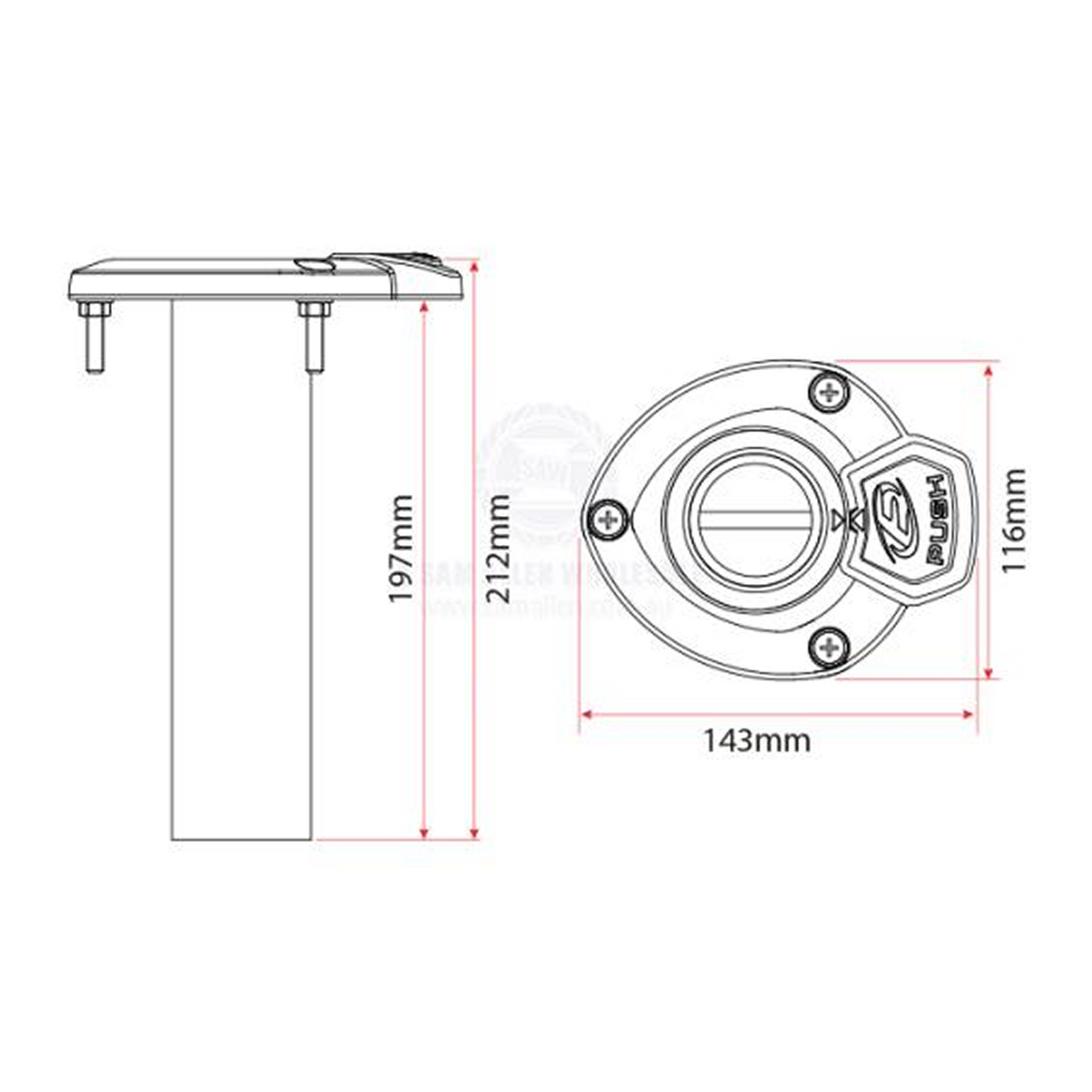 Exploding Fish 360 Rotating Rod Holders — 0°
