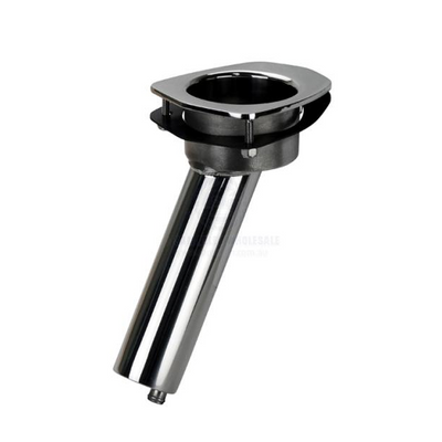 Relaxn Mako Series Rod & Cup Holder Stainless Steel Concealed Mount — 30°